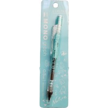 Tombow Mono Graph Mekanik Kurşun Kalem, 0,5mm, Mavi, Plastik Gövde, Doğa Temalı Sınırlı Baskı, Çizim ve Yazma Için