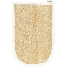Zencefil Organik Kabak Lifi Kabak Kesesi Kare El Geçmeli Model Banyo Kese