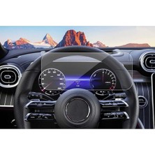 Mercedes C Serisi ile Uyumlu C200 / C180 / Cle/glc / W206 2022-2026 Model 12.3 Inç Direksiyon Arkası Gösterge 9h Nano Ekran Koruyucu