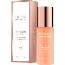 Foreo Supercharged Sıkılaştırıcı Serum, Üç Kat Etkili – Iletken Jel – Hiyalüronik Asit ve Skualan – Yüz Nemlendirici Serum – Vegan ve Hayvanlar Üzerinde Denenmemiştir – Tüm Cilt Tipleri – 30 ml