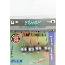 River Mafsallı Hareketli Jig Head 4p