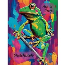 Sketchbook: Agnes Frog Notebook For Kids | Sketch Pad For Drawing, Doodling, Writing Or Sketching | Sketch Book For Beginners | Drawing Book For Girls ... | | Large Blank | 8.5X11 | 100+ Blank Pages