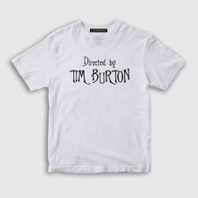 Presmono Unisex Çocuk Beyaz Directed By Tim Burton Hediye Yönetmen T-Shirt