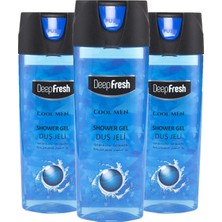 Deep Fresh Pratik Kapaklı Duş 500 ml 3 Adet (Cool Men)