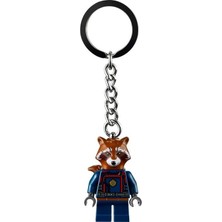 LEGO Marvel Süper Kahramanlar Roket Rakun Minifigür Anahtarlık 854296, Kahverengi, Small, Kahverengi, S