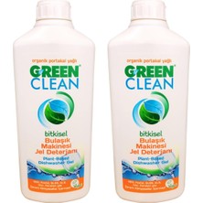 Green Clean Bulaşık Makinesi Jel Deterjan 1 Lt Set 2 Li