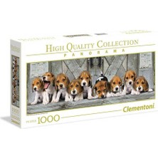 Clementoni - 1000 Parça Hq Collection Panorama Yetişkin Puzzle - Beagles