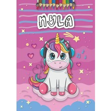 Nyla: Personalized Coloring Book For Nyla | Theme: Unicorn | Birthday Gift For Girl, Daughter ... | Ages: 4-8 | 25 Unicorn Designs With Name Nyla, Large Size A4 (Ca. 8.5 x 11 Inches)