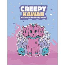 Independently Published Kawaii Pastel Goth Cute And Creepy Chibi Horror Teddy Bear, Cats And Other Animals Adult Coloring Book For Relaxation