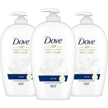 Dove Nemlendirici Sıvı Sabun Caring 1/4 Nemlendirici Krem Etkili 450 ml X3 Adet