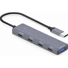 Usb-C 3.0 Hub Çoklayıcı Type-C Extender 5gbps Hızlı Veri Aktarım Pd 100W Şarj Destekli USB Çoklayıcı Adaptör Laptop Tablet Telefon Için USB 3.0 Çoklu Port Dönüştürücü | ADS-311