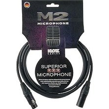 Klotz M2 MC2000 Mikrofon Kablosu Siyah 2m Xlr Neutrık Uçlu
