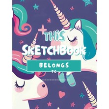 Independently Published Colorful Unıcorns Pattern Sketch Book For Kids: Large Drawing Paper Sketchbook With Blank Pages For Sketching, Doodling, & Creative Expression