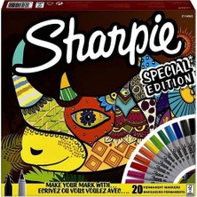 Sharpie Fine Permanent Markör 20'li Karışık Kutu, Gergedan