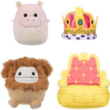 Squishmallows Micromallows SQMM0014 - Aksesuar Seti - Kraliyet Geçit Töreni, Süper Yumuşak Mini, 6,5 cm Pelüş Figürler