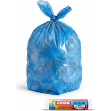 Cook Eko Çöp Torbası, Battal Boy, 72 x 95 Cm, 10 Yaprak, Mavi
