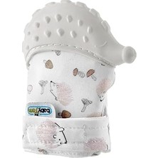Babyjem Diş Kaşıyıcı Eldiven Kirpi Gri
