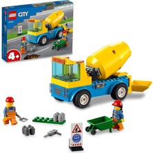 Lego® City Beton Mikseri 60325-4 Yaş ve Üzeri Çocuklar Için Gerçekçi Oyuncak Inşaat Aracı Yapım Seti (85 Parça)