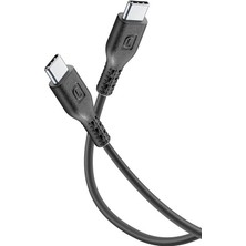 Cellularline Cellularlıne 1,20M Usb-C To Usb-C Data Kablosu - Siyah