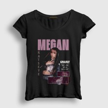 Presmono Kadın Siyah Megan K Pop Katseye T-Shirt