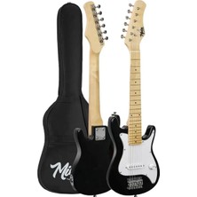 Midex CEG-30WB 4-6 Yaş Çocuklar Için Amfili Full 1/4 30 Inç Elektro Gitar Seti White Black