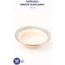 Mood Emaye Çukur Makarna ve Salata Tabağı