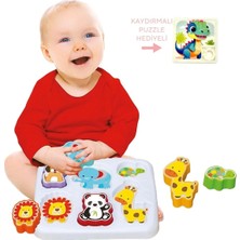 Moontime Alaçatı Sevimli Hayvanlar Bul Tak 12 36 Ay Puzzle Hediyeli