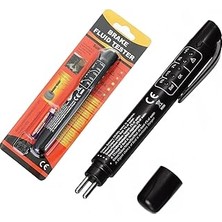 Aee® Elektronik Fren Hidroliği Kalite Kontrol Test Kalemi Aleti – Dot 3 / Dot 4 / Dot 5.1 Uyumlu, 5 LED Göstergeli Fren Yağı Nem Ölçer (Pil Dahil Değil)