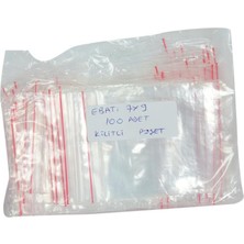 Lokmanavm Kilitli Naylon Torba Poşet 7x9 cm Şeffaf 100 Adet 1 Paket