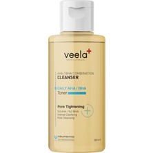 Veela Daily Aha/bha Tonik – Gözenek Sıkılaştırmaya ve Sivilce Önlemeye Yardımcı, Siyah Nokta Karşıtı, %5 Aha %2 Bha, Cilt Arındırıcı ve Dengeleyici Tonik
