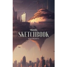 Paperback Travel Sketchbook Floating Islands Cover Art: Artist Sketchbook With Art-Prompts For Creative Exploration - Travel-Sized 5 x 8 Inch Artbook With 150+ Prompts