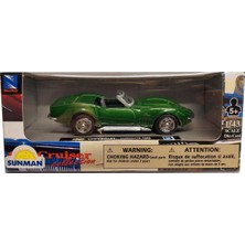 Newray 1:43 Diecast Koleksiyon Metal Araba 1969 Chevrolet Corvette