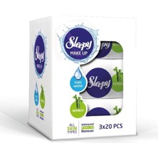 Sleepy Makyaj Temizleme Mendili Bamboo 3X20 Adet