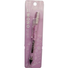 Tombow Mono Graph Mekanik Kurşun Kalem, 0,5mm, Pembe, Plastik Gövde, Doğa Temalı Sınırlı Baskı, Çizim ve Yazma Için
