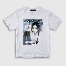 Presmono Unisex Çocuk Beyaz Fashion Asa Babymonster T-Shirt