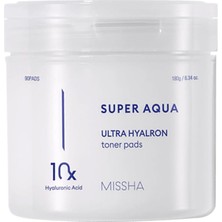 Mıssha 10 Farklı Hyaluronik Asit Kompleksi Içeren Arındırıcı Tonik Pad Super Aqua Ultra Hyalron Toner Pads
