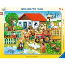 Ravensburger Büyük Çerçeveli 15 Parça "nerede Olmalı?" Puzzle