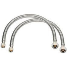 3/8 3/8 Klozet Bağlantı Hortumu Çelik Bağlantı Flex- 2 Adet 70 cm