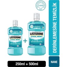 Listerine Cool Mint Ağız Bakım Suyu 500 ml + 250 ml