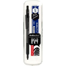 Scrikss Office Graphx 3'lü Set Versatil Kalem 0.7 mm Antrasitsilgimin 0.7 mm