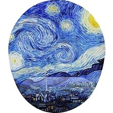 Van Gogh Starry Night Bilek Destekli Mouse Pad