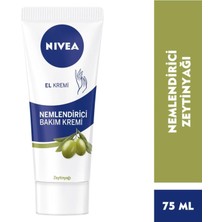 Nıvea El Kremi Zeytinyağlı Nemlendirici Bakım Kremi, 75 Ml, 3 Adet