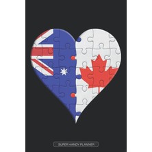 Planner: Australian Canadian Flag United Heart Jigsaw Puzzle Flags Of Australia Canada