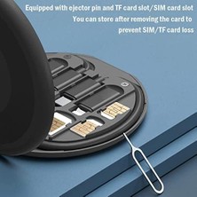 Lifcasual USB Adaptör Kablosu Dönüştürme Saklama Kutusu Çok Ti Şarj Tı Dönüştürücü Lightning Tip C Mikro Veri Aktarım Aracı Sim Kart Yuvası Içerir Tepsi Çıkarma Pimi Telefon Tutucu Olarak Klanın