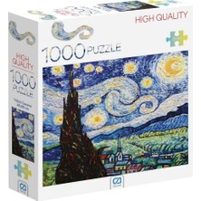 Ca Games Yıldızlı Gece 1000 Parça 2,2mm Kalınlık 48X68CM Profesyonel Hobi Puzzle Yapboz Serisi