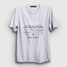 Presmono Unisex Beyaz But Why V2 Nihilist Penguin Penguen T-Shirt