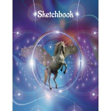 Sketchbook: Drawing Notebook With Unicorns, Drawing Book (Size 8.5 x 11) (Sketchbook For Kids) ( Inglés)