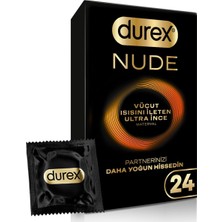 Durex Nude Vücut Isısını Ileten Ultra Ince Prezervatif 24'lü
