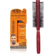 Fontenay Saç Şekillendirici Pudra Toz Wax Ultra Strong Profesyonel Saç Fırçası 1016 2'li Set
