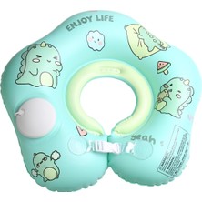 Maytoys Bebek Yüzme Simidi Kendinden Şişen 0-12 Ay Bebek Simidi, Çift Emniyet Tokalı Güvenli Tasarım
